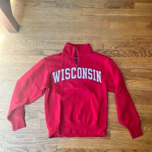 UW Madison women’s Jansport quarter zip sweatshirt size XS